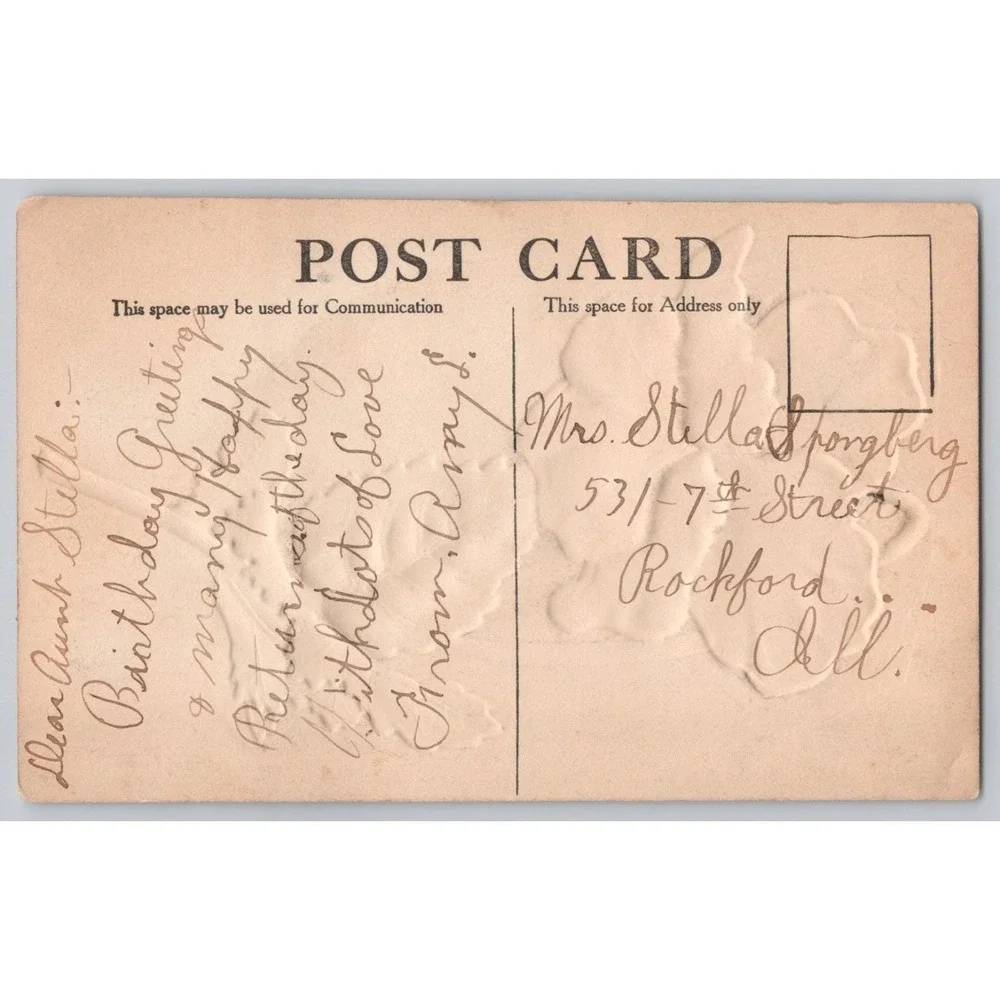 Embossed Handwritten 